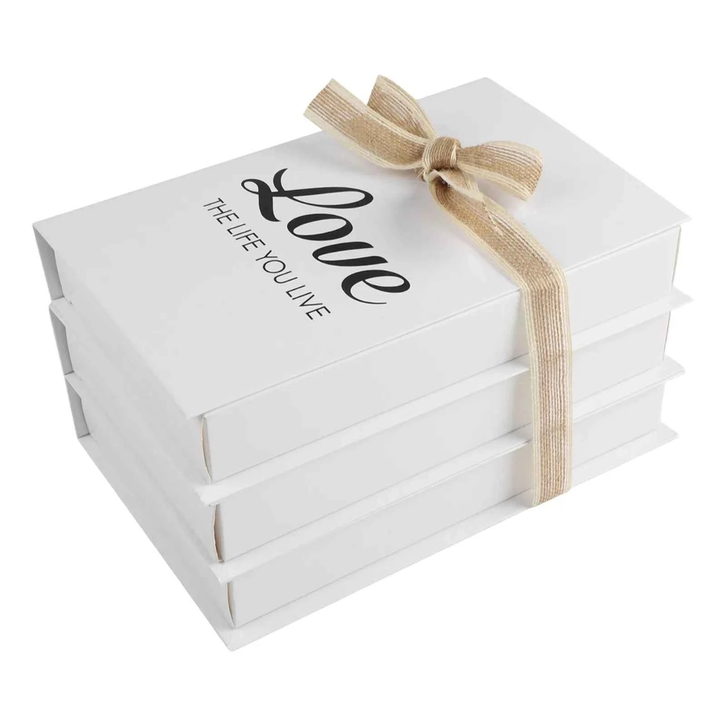 Decorative Book Stacks Folding Simulation Books Farmhouse Style Decor Charming Bookshelf Decoration Bookshelf Decor