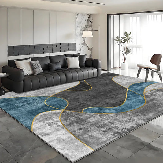 VIKAMA Nordic Dirt-Resistant Area Rug – Non-Slip Soft Carpet for Living Room, Sofa & Bedroom