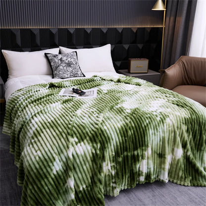 Throw Blanket for Sofa Winter Blanket King Size Home Warm Plaid Comforter Bedspread Bedding Sheet