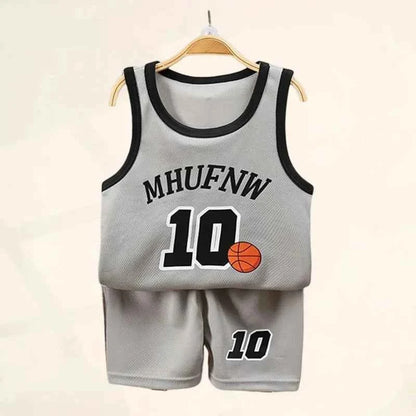 Children Sets Summer Sleeveless Basketball T-shirts Shorts for Children Clothing Quick-drying Sport Tank Tops Kids Clothes