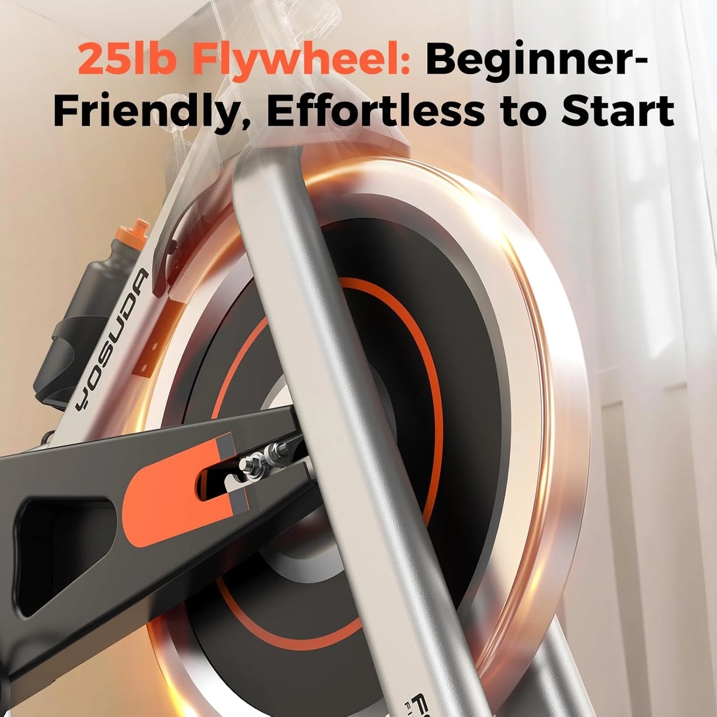 YOSUDA Indoor Cycling Bike | Stationary Exercise Bike with App & LCD Monitor
