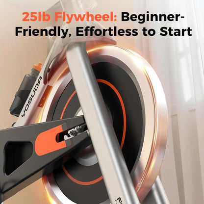 YOSUDA Indoor Cycling Bike | Stationary Exercise Bike with App & LCD Monitor