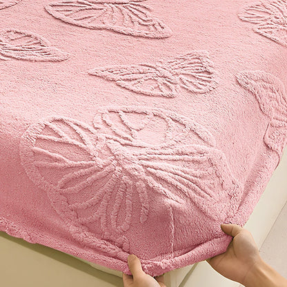 Flannel Fitted Sheet, Soft Thick Bedding, All Seasons