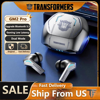 Transformers TF-T06 Gaming Wireless Earbuds – Bluetooth 5.3, Low Latency, HiFi, ENC Mic