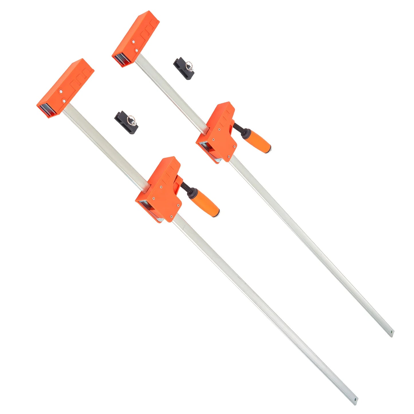 Bar Clamps 2Pcs 50" Parallel Clamp Set F Clamp with 1100lbs Load Limit High-Strength Plastic and Carbon Steel Wood Clamp