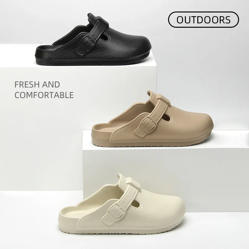 New summer Boken shoes for men casual and fashionable suitable for outdoor wear anti slip beach fishing, Baotou cool slippers