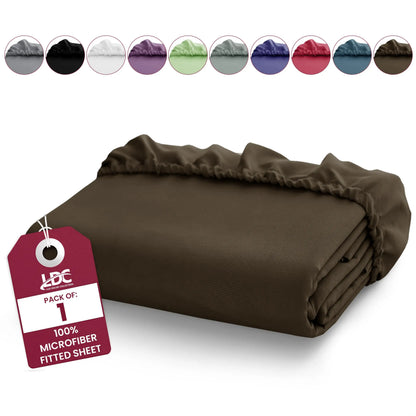 Brushed Microfiber Fitted Sheet, Deep Pocket, Wrinkle-Free
