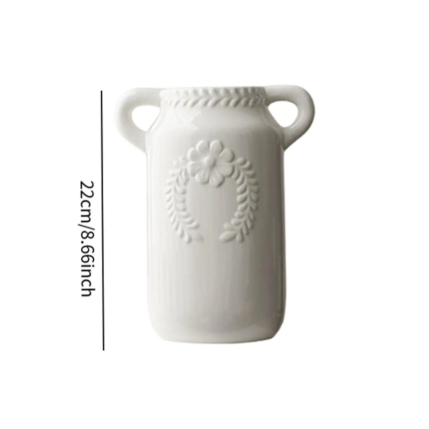 Flower Vase Bouquet Desk for Home Decor White for Mantel Wedding Living Room