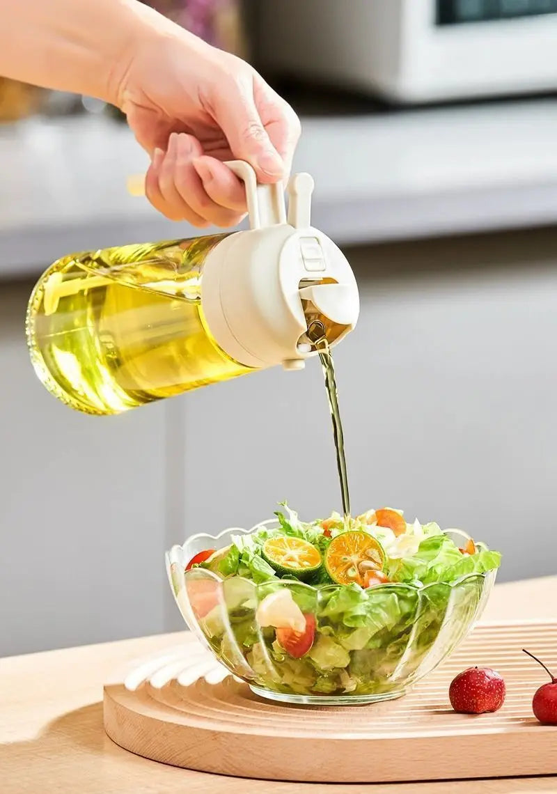 2-in-1 Oil Sprayer & Basting Brush for Cooking