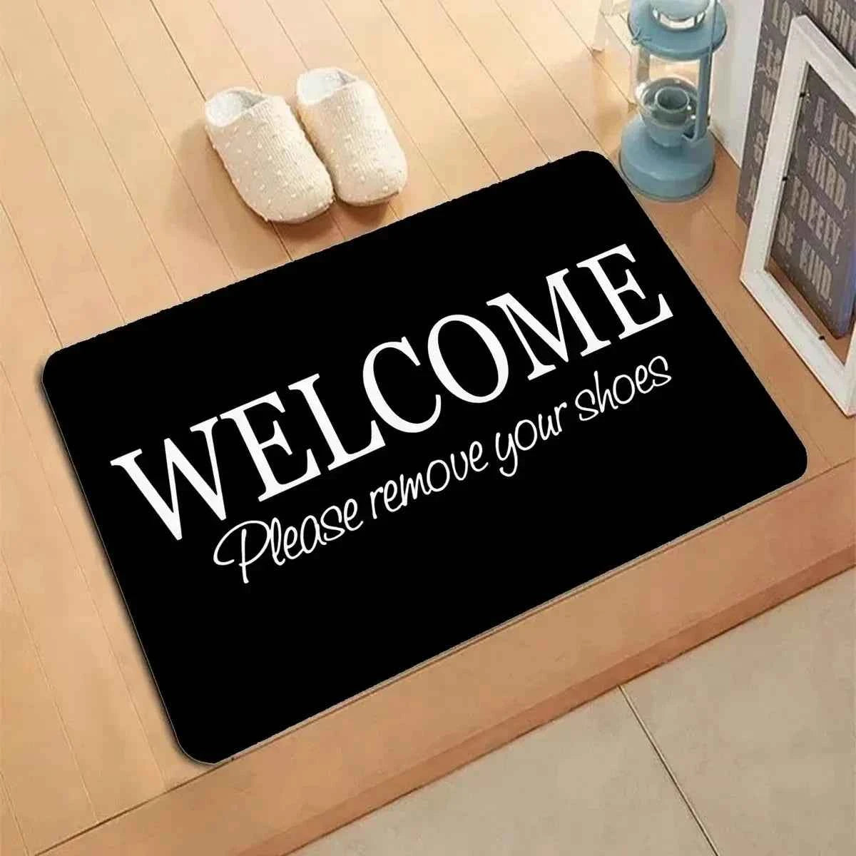 Welcome Carpet Please Take Off Your Shoes Pattern Living Room Mat Anti Slip Bedroom Decoration Carpet Floor Rug