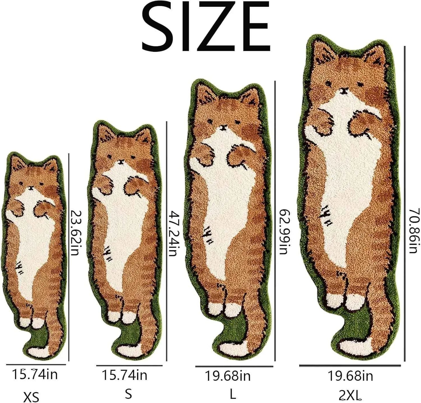 VIKAMA Cartoon Cat Patterned Carpet Home Decor. Provides Warmth For The Living Room And Bedroom Bedside. Non-Slip And Dirt-Proof