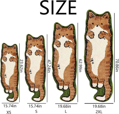 VIKAMA Cartoon Cat Patterned Carpet Home Decor. Provides Warmth For The Living Room And Bedroom Bedside. Non-Slip And Dirt-Proof
