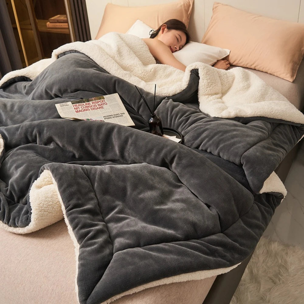 Winter ! Fuzzy Blankets - Twin/Full/Queen/King Size Thick Warm Blanket for Bed  Cozy Throw Blanket for Couch  Home  Dorm  or Gift