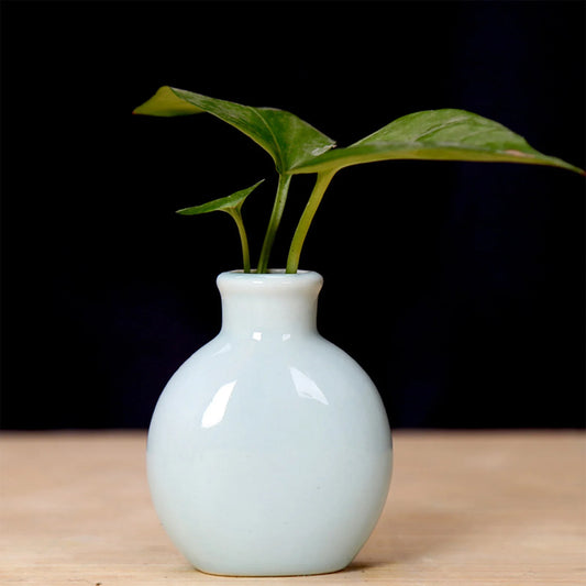 Mini vase à bourgeons en céramique — Petit vase décoratif pour la maison, le bureau et la salle de bain