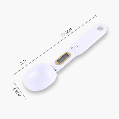Mini Digital Spoon Scale with LCD Display, 0.1g to 500g for Coffee and Cooking