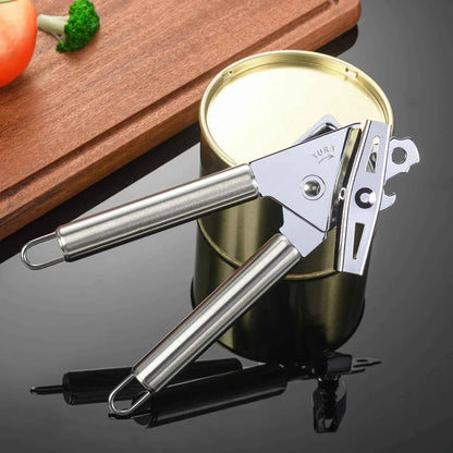 Classic multi-purpose can opener and bottle opener Beer Bottle Box sharp stainless steel cutting wheel kitchen gadgets