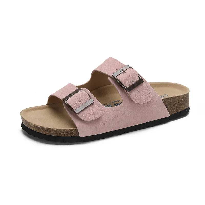 New Boston Clogs Slippers For Women Men Cork Original Sandals Femme Hombre Suede Mules Slides With Arch Mujer Zuecos Shoes