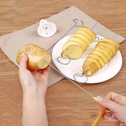 Kitchen Whirlwind Potato Spiral Cutter Potato Tower Making Machine Vegetable Slicer Creative Vegetable Tools Kitchen Accessories