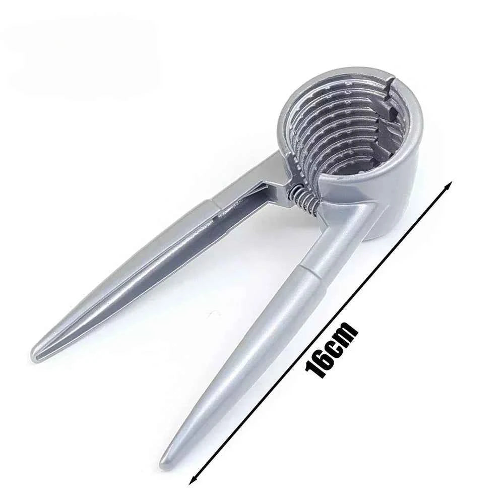 4in1 Walnut Clip Nut Cracker Silver Metal Pecan Chestnut Clips Opener Nut Plier Shelling Tools Home Kitchen Gadgets Accessories