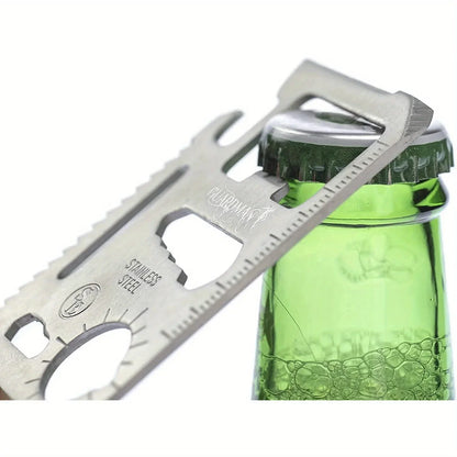 1/2pcs Pack 11 in 1 Credit Card Multi-Tool,Wallet Survival Tactical Tool with Knife, Bottle Opener and More- Dad Gift for Men