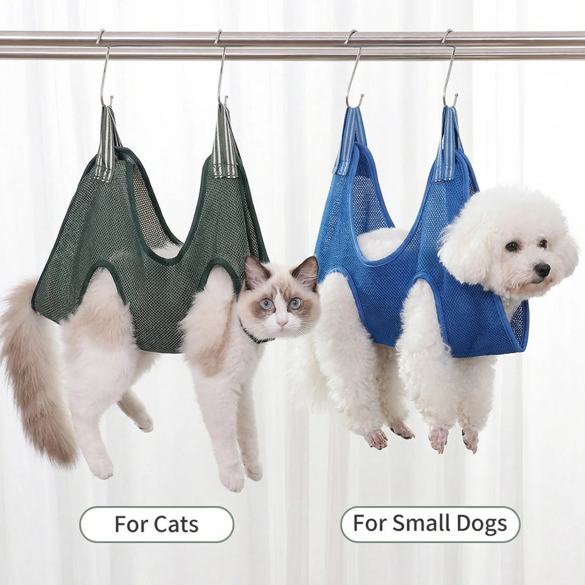 Adjustable Cat Grooming Hammock & Restraint Bag