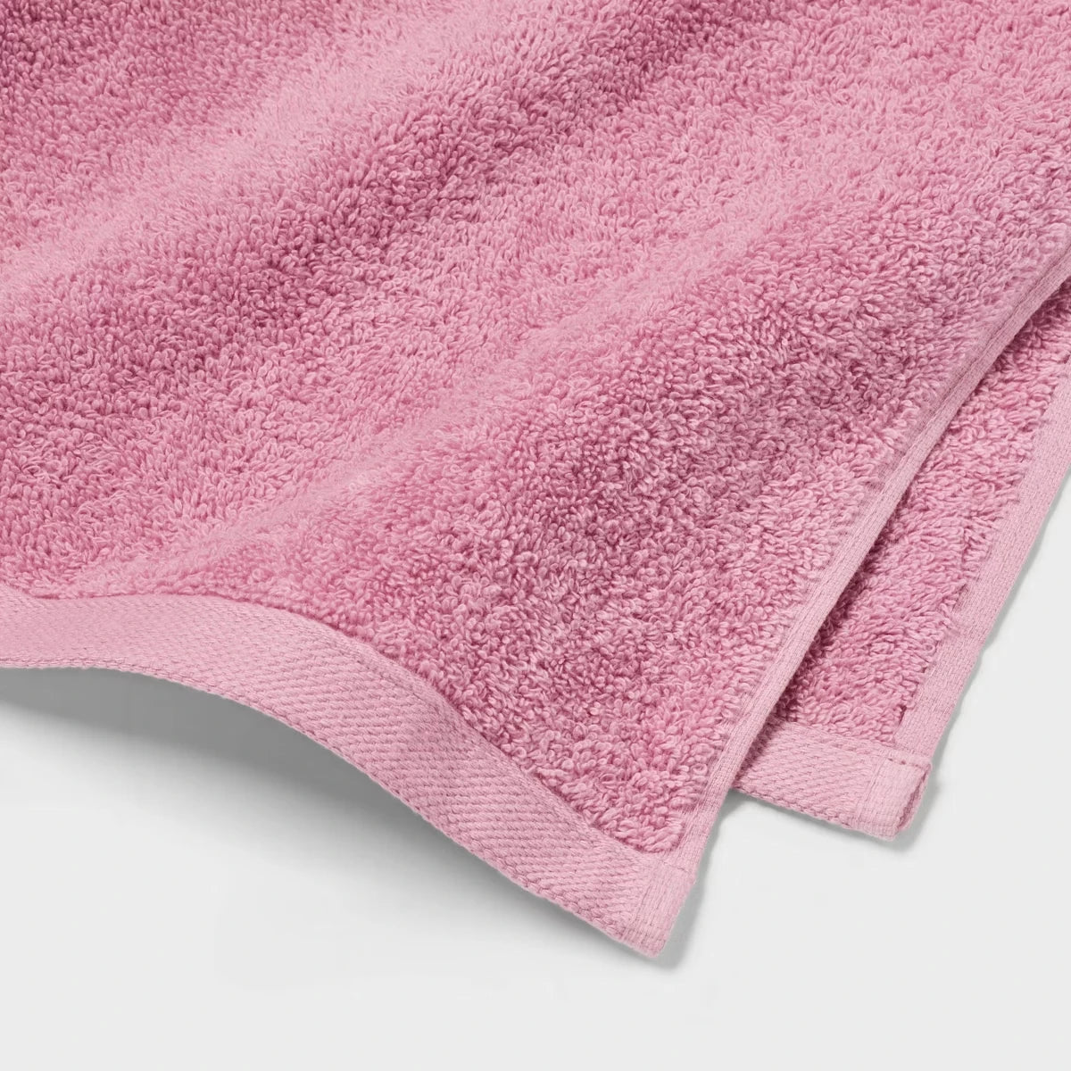 Pink Everyday Bath Towel Soft Absorbent Quick-Dry Comfortable Home