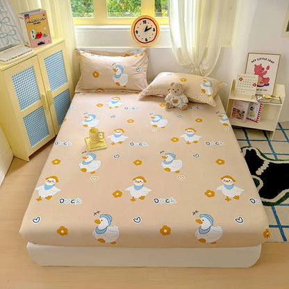 Kawaii Dinosaur Fitted Sheet | Kids Mattress Cover