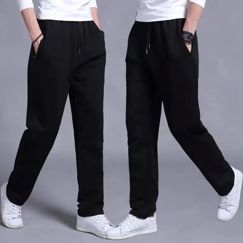New Korean Straight tube Men Casual Sports Pants Running Workout Jogging Long Pants Gym Sport Trousers for Men Jogger Sweatpants