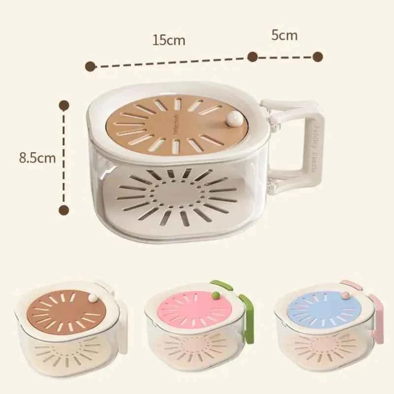 Drain Basket 2 In 1 Dehydration Washing Vegetable Basket With Lid Thickened Fruit Basket Telescopic Water Filter Kitchen Gadgets