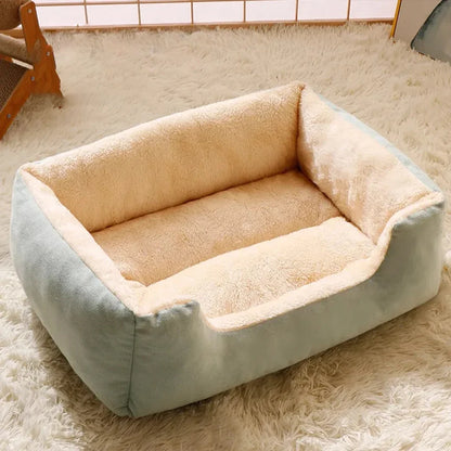 Cushioned Basket Bed for Cats & Small Dogs