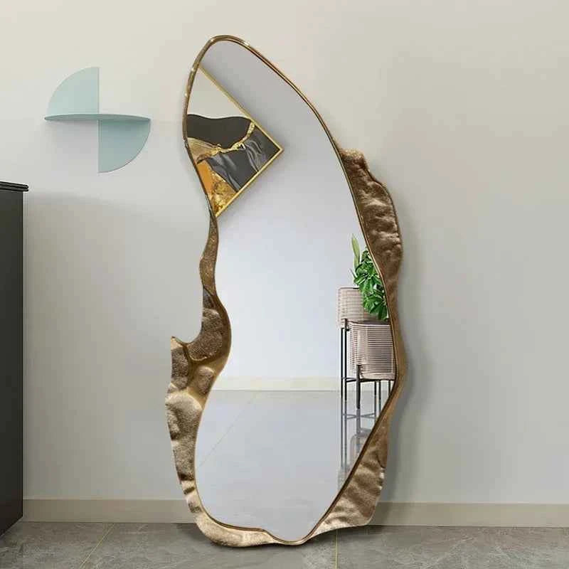 Modern Large Designer Mirror Quality Nordic Gold Big Standing Floor Mirror Full Body Aesthetic Espejos Decorativos Home Decor