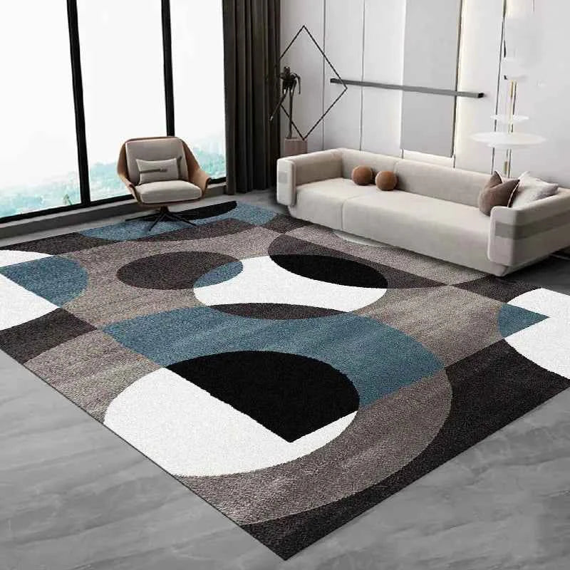 VIKAMA Nordic Simple Carpet Living Room Coffee Table Flannel Large Carpet Anti-Slip Bedroom Bedside Floor Mat Home Decoration
