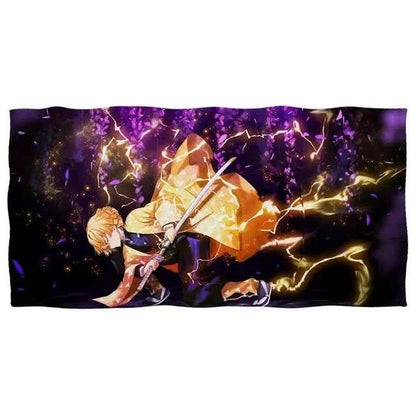 Bathing Towels Demon Slayer Nezuko Kamado Printing Anime Home Decor Textile Comfortable Summer Beach Towel Toalhas De Banho