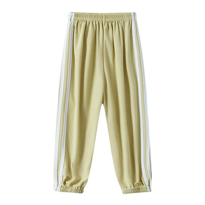 1/3 Pieces Children's Summer Solid Color Basic Sports Pants Boys Casual Joker Elastic Waist Girl Sweet and Lovely Mosquito Pants