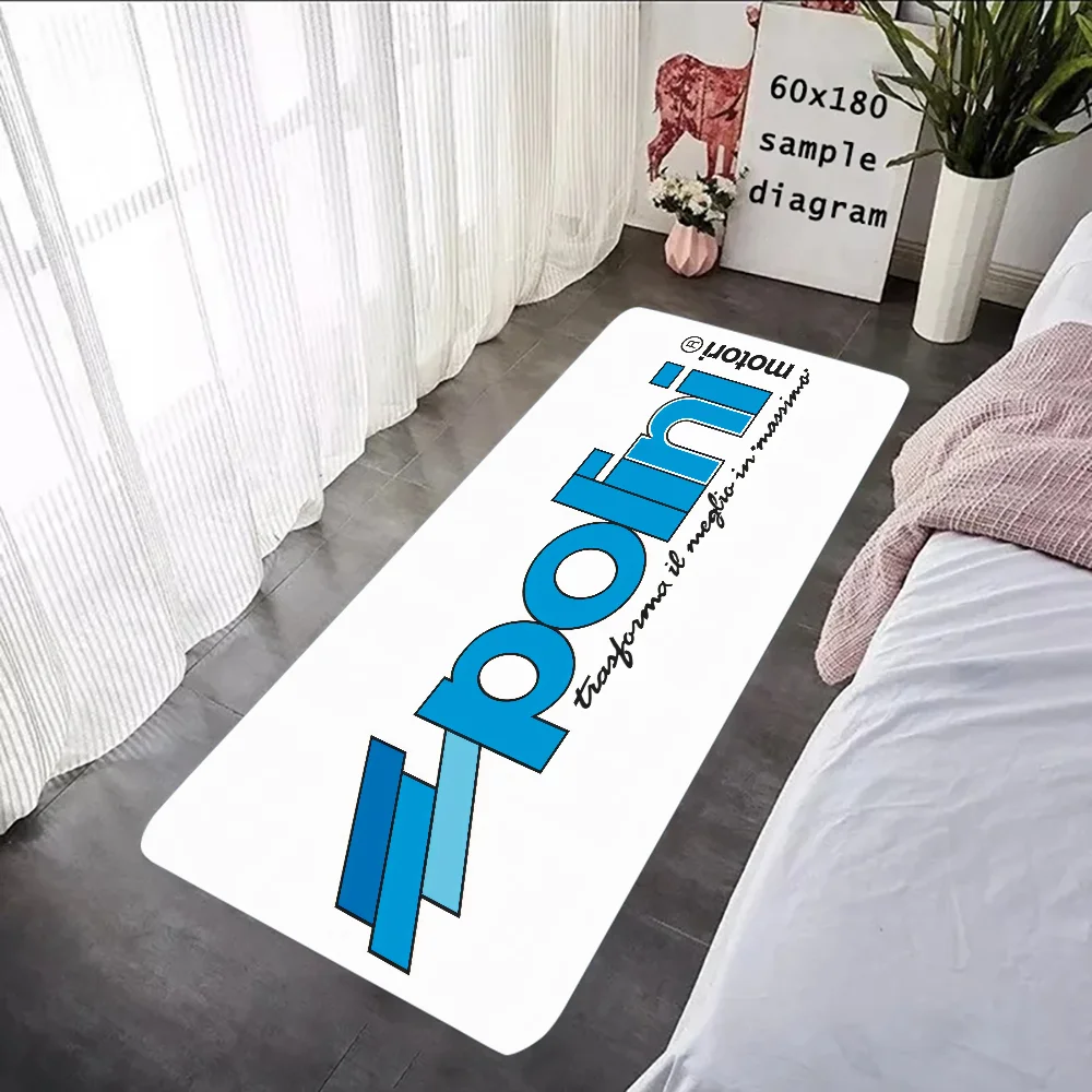 P-Polini-Italy S-Scooter Racer Floor Mat Graphic Printed Flannel Doormats for Bathroom Kitchen Entrance Carpet Home Decor