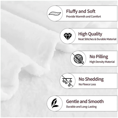 Cozy Christmas Blanket Flannel Quilt Throw - Soft Warm Bedspread with Snowman, Reindeer Cedar Print, Plaid Border Fleece Blanket