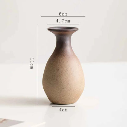 Creative Irregular Stone Shape Ceramic Vase Flowers Plant Potted Hydroponics Mini Vase Interior Aesthetics Home Decoration Gifts