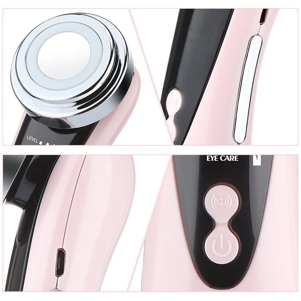 4-in-1 LED Facial Massager – Cleansing & Firming