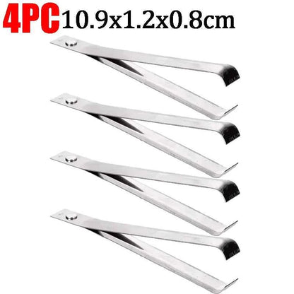 10/1pcs Stainless Steel Garlic Peeler Quickly Garlic Peeling Pig Hair Plucking Clip Manual Tweezers Gadgets Kitchen Accessories