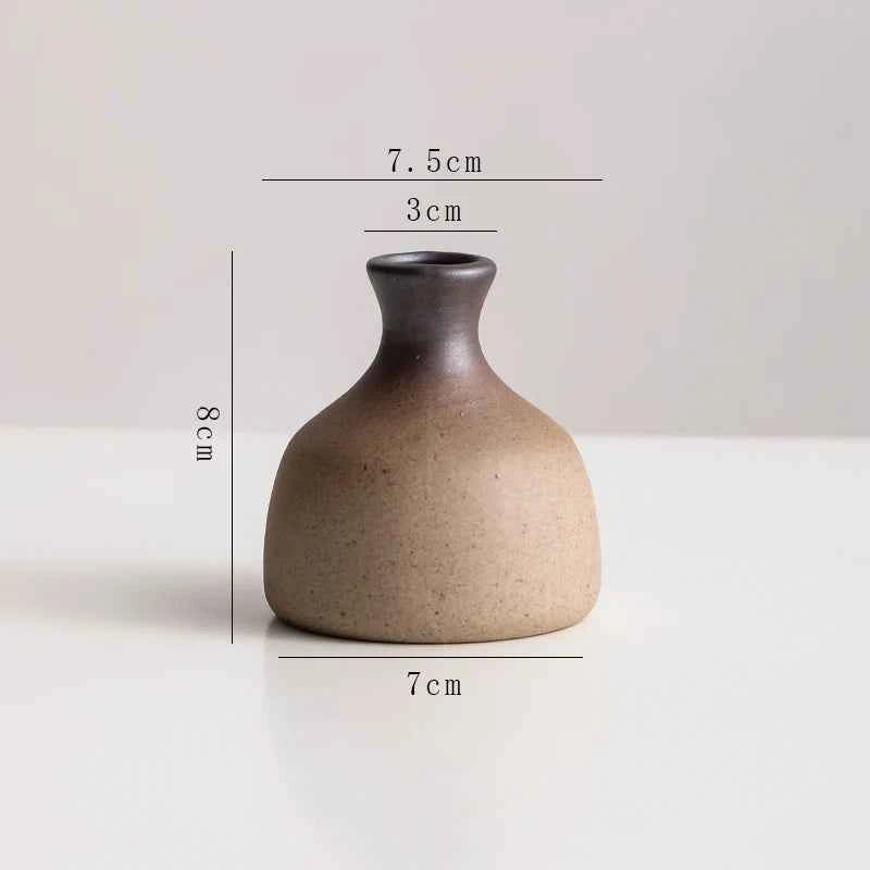 Creative Irregular Stone Shape Ceramic Vase Flowers Plant Potted Hydroponics Mini Vase Interior Aesthetics Home Decoration Gifts