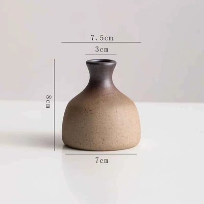 Creative Irregular Stone Shape Ceramic Vase Flowers Plant Potted Hydroponics Mini Vase Interior Aesthetics Home Decoration Gifts