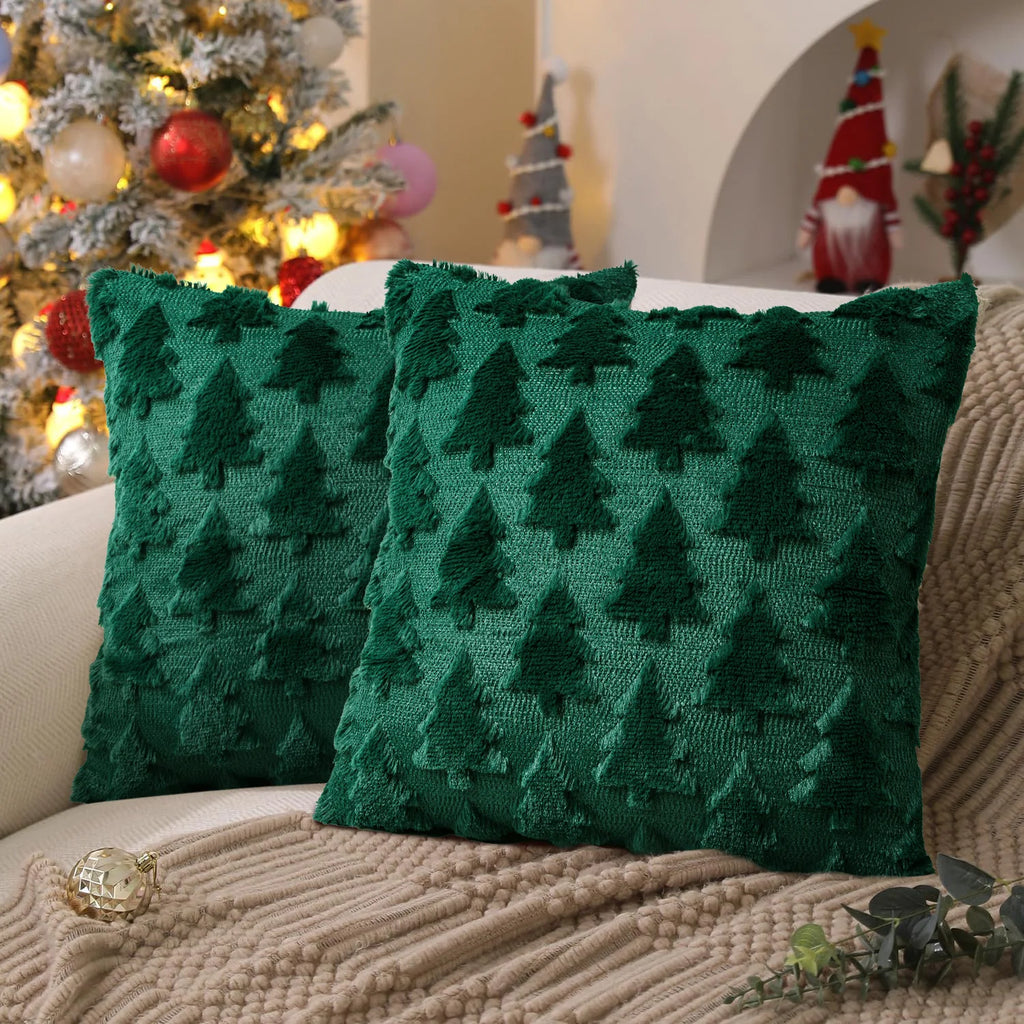 Knitted Spring Tree Decorative Throw Cushion Cover