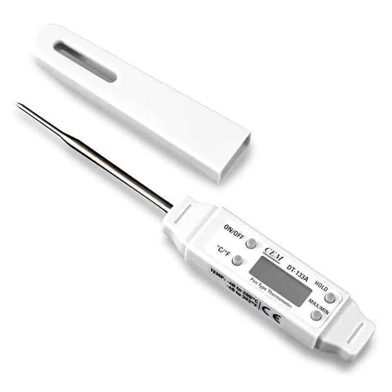 CEM DT-133A Pen Type Thermometer Digital Cooking Pocket Thermometer With Backlight and Magnet for BBQ