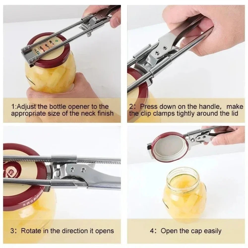 Adjustable Stainless Steel Kitchen Opener, 1 or 2 Pieces