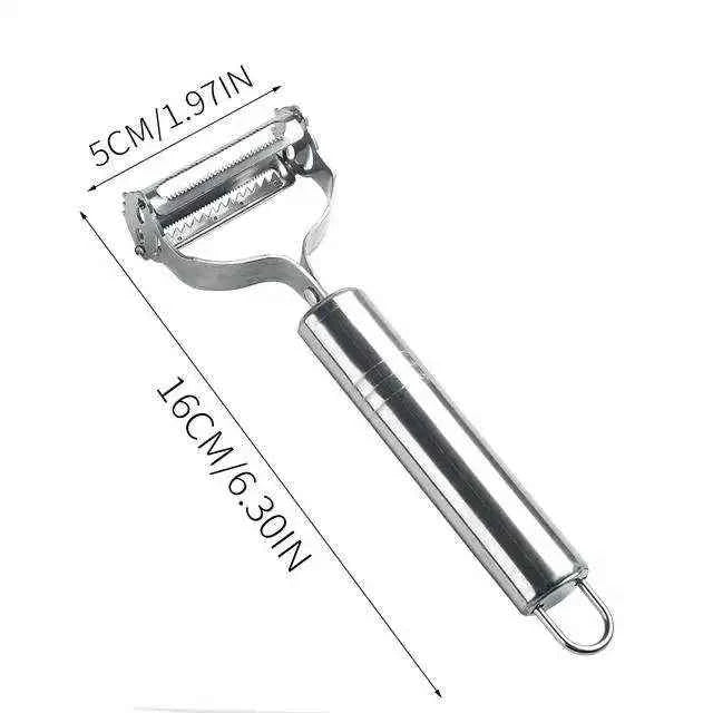 1PC Stainless Steel Flat Edge Peeler Potato Peeler Slicer Knife Watermelon/Melon Grater Kitchen Multi-Purpose Tool