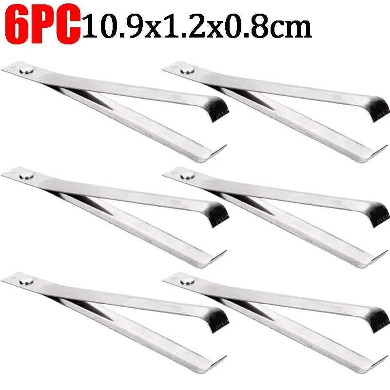 10/1pcs Stainless Steel Garlic Peeler Quickly Garlic Peeling Pig Hair Plucking Clip Manual Tweezers Gadgets Kitchen Accessories