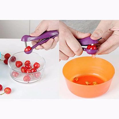 Cherry Pit Remover & Olive Pitter Tool – Fruit & Vegetable Seed Remover Kitchen Gadget