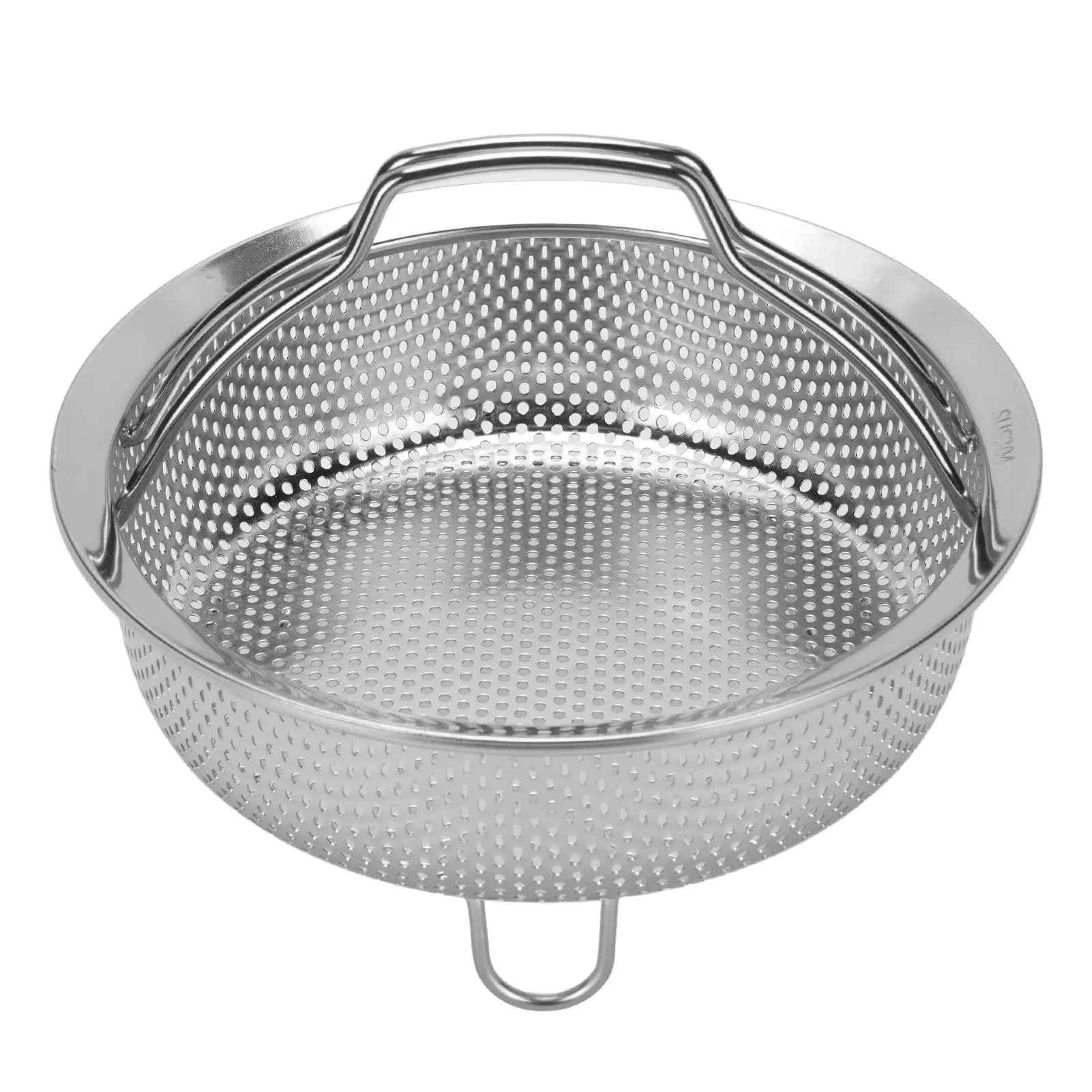 Stainless Steel Steam Basket With Foldable Handle Colander Steam Insert For Oven Electric Rice Cooker Pot Fryers Cookware