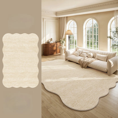 Cream Style Bedroom Decor Large Carpet Thick Plush Study Floor Mat Home Fluffy Soft Rug Irregular Shape Carpets for Living Room