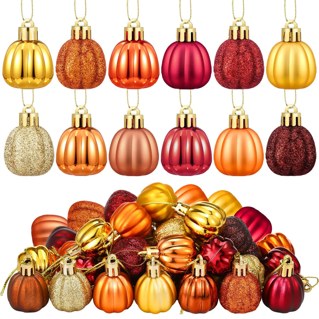 36 Pcs Fall Tree Ornaments Pumpkin Hanging Ornaments